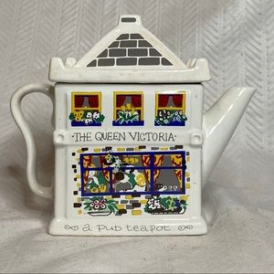 Queen Victoria pub teapot by Wade.